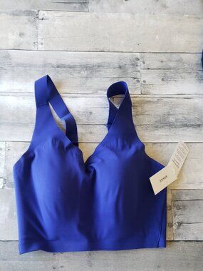 NWT - Spanx High Impact Sports Bra Deep Azure - Size 38DDD